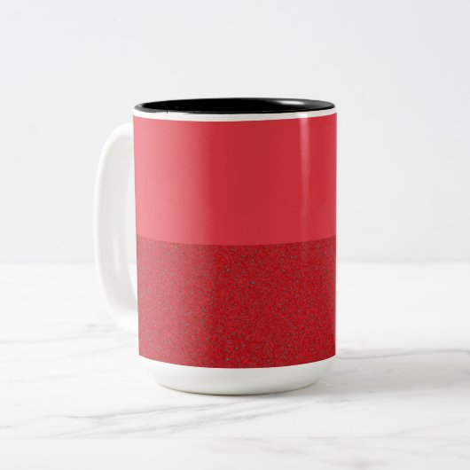 Tasse 2 Couleurs Bouchon rouge tomate - Personnalisable (Devant gauche)