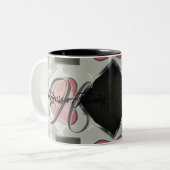 Tasse 2 Couleurs Bouchons de café personnalisés (Devant gauche)