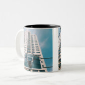 Tasse 2 Couleurs Boucle de basket-ball cool (Devant gauche)