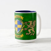 Tasse 2 Couleurs Bouclier irlandais et Griffins (Devant droit)