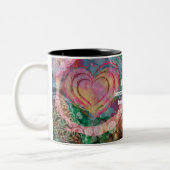 Tasse 2 Couleurs Bouddha Abstrait Aquarelle Customisée (Gauche)