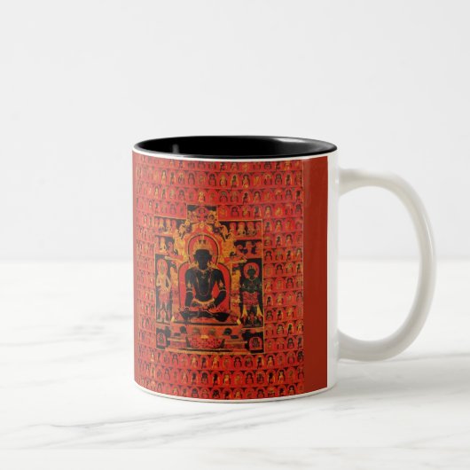 Tasse 2 Couleurs Bouddha Akshobhya Bouddhiste Tibétain Thangka Art (Droit)