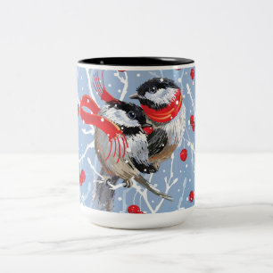 Tasse 2 Couleurs Bouddha de poules Noël Amoureux
