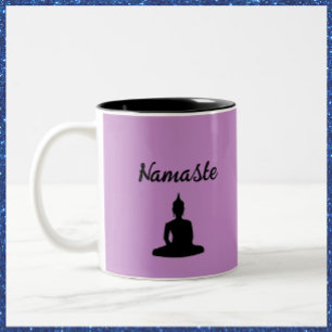 Tasse 2 Couleurs Bouddha pourpre Namaste