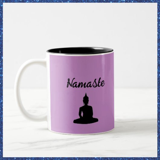 Tasse 2 Couleurs Bouddha pourpre Namaste
