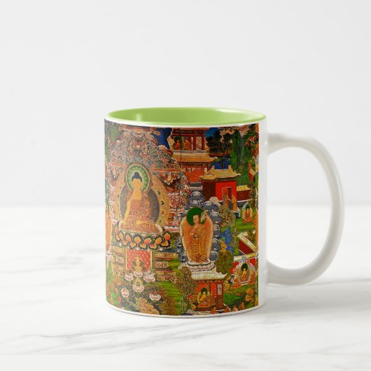 Tasse 2 Couleurs Bouddhisme bouddhiste de Bouddha bénissant le (Droit)