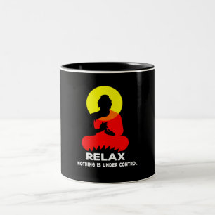 Tasse 2 Couleurs Bouddhisme Relax Rien N'Est En Contrôle Cadeau Per