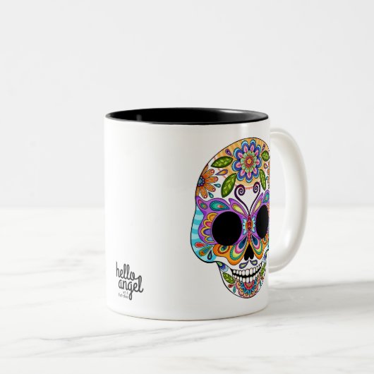 Tasse 2 Couleurs Boue à papillon (Devant droit)