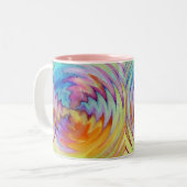 Tasse 2 Couleurs Boue aquarelle unique (Devant gauche)