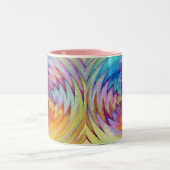 Tasse 2 Couleurs Boue aquarelle unique (Centre)