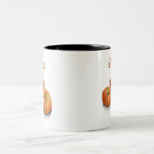 Tasse 2 Couleurs Boue d'aquarelle citrouille (Centre)