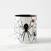 Tasse 2 Couleurs Boue d'araignée d'Halloween (Centre)