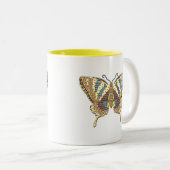 Tasse 2 Couleurs Boue d'aztèque Swallowtail (Devant droit)