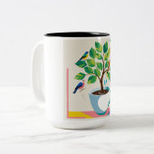 Tasse 2 Couleurs Boue de café (Devant gauche)