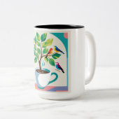 Tasse 2 Couleurs Boue de café (Devant droit)