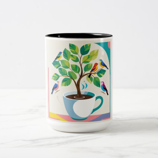 Tasse 2 Couleurs Boue de café (Centre)