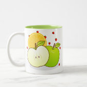 Tasse 2 Couleurs Boue de café aux fruits frais personnalisés (Gauche)