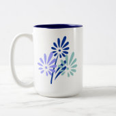 Tasse 2 Couleurs Boue de café Floral (Gauche)