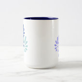 Tasse 2 Couleurs Boue de café Floral (Centre)