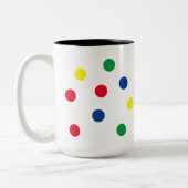 Tasse 2 Couleurs Boue de café Poka Dot (Gauche)