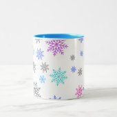 Tasse 2 Couleurs Boue de café Snowflakes (Centre)