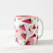 Tasse 2 Couleurs Boue de champs de fraises (Devant droit)