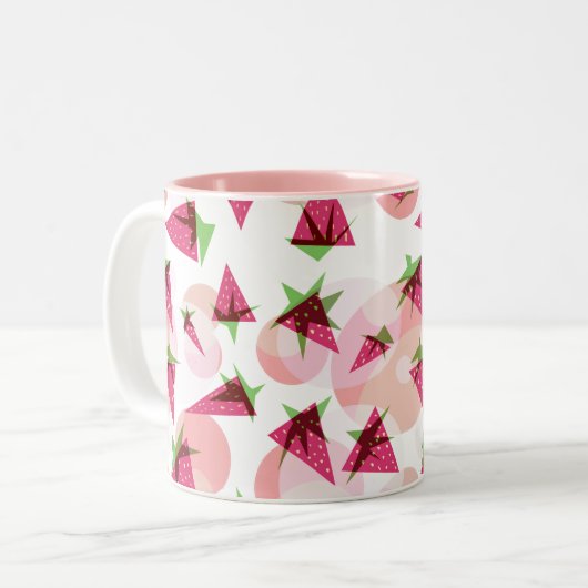 Tasse 2 Couleurs Boue de champs de fraises (Devant gauche)