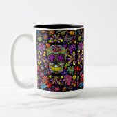 Tasse 2 Couleurs Boue de crâne sucre (Gauche)