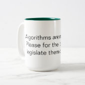 Tasse 2 Couleurs boue de législation de l'ai (Devant gauche)