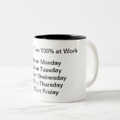 Tasse 2 Couleurs Boue de travail (Devant droit)