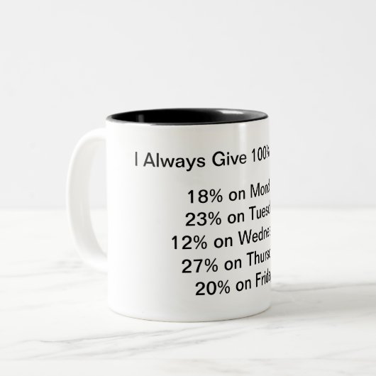 Tasse 2 Couleurs Boue de travail (Devant gauche)