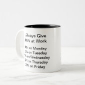 Tasse 2 Couleurs Boue de travail (Devant gauche)