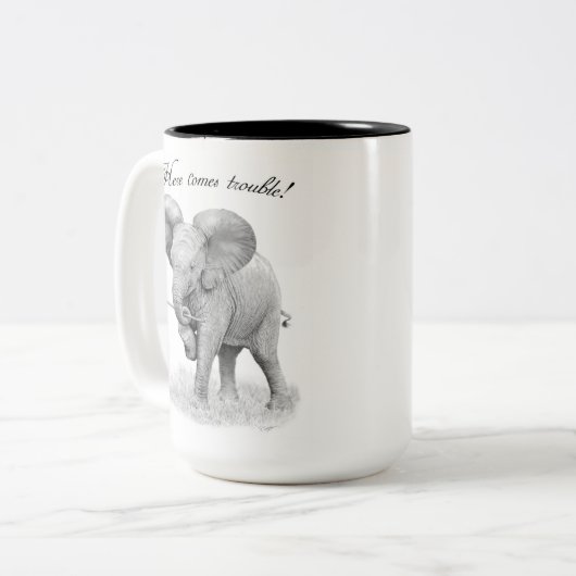 Tasse 2 Couleurs Boue d'éléphant (Devant gauche)
