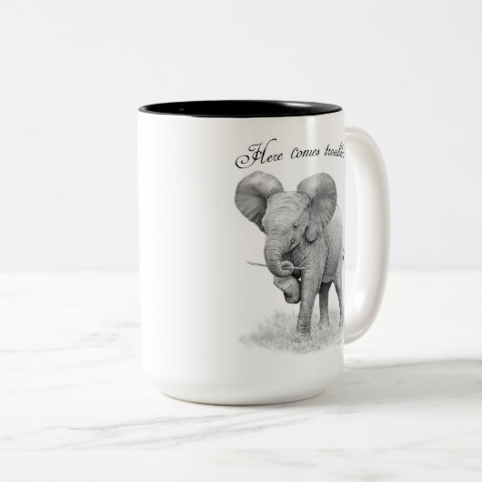 Tasse 2 Couleurs Boue d'éléphant (Devant droit)