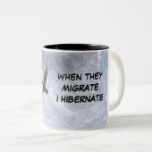 Tasse 2 Couleurs Boue d'oiseaux (Devant droit)