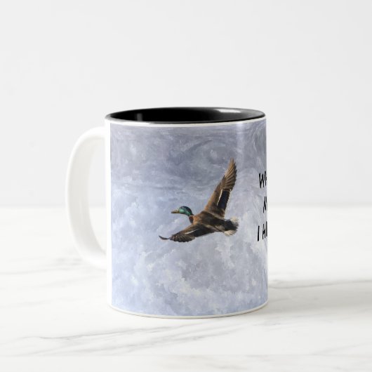 Tasse 2 Couleurs Boue d'oiseaux (Devant gauche)
