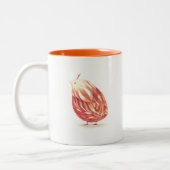 Tasse 2 Couleurs Boue d'oiseaux orange ronde (Gauche)