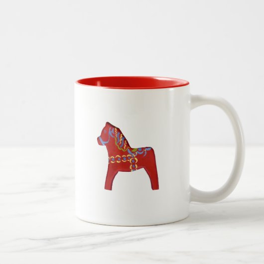 Tasse 2 Couleurs Boue du Cheval Rouge (Droit)