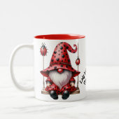 Tasse 2 Couleurs Boue en céramique éponge de Ladybug Gnomes (Gauche)