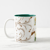 Tasse 2 Couleurs Boue florale Angel (Gauche)