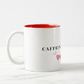 Tasse 2 Couleurs Boug café du coeur - Motivation matinale mignonne  (Gauche)