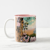 Tasse 2 Couleurs Boug de café peint en fleurs de cerisier (Gauche)