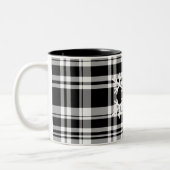 Tasse 2 Couleurs Boug de café Plaid Snowflake (Gauche)