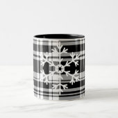 Tasse 2 Couleurs Boug de café Plaid Snowflake (Centre)