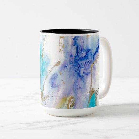 Tasse 2 Couleurs Boug de café toujours protégé (Devant droit)