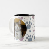 Tasse 2 Couleurs Boug de chat Kitty personnalisé (Devant gauche)