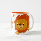 Tasse 2 Couleurs Boug de lion cartonné rapide (Devant droit)