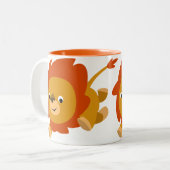 Tasse 2 Couleurs Boug de lion cartonné rapide (Devant gauche)