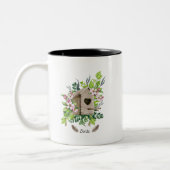 Tasse 2 Couleurs Boug d'oiseaux Goldfinch (Gauche)