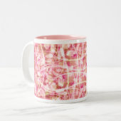 Tasse 2 Couleurs Boug Feuilles roses (Devant gauche)